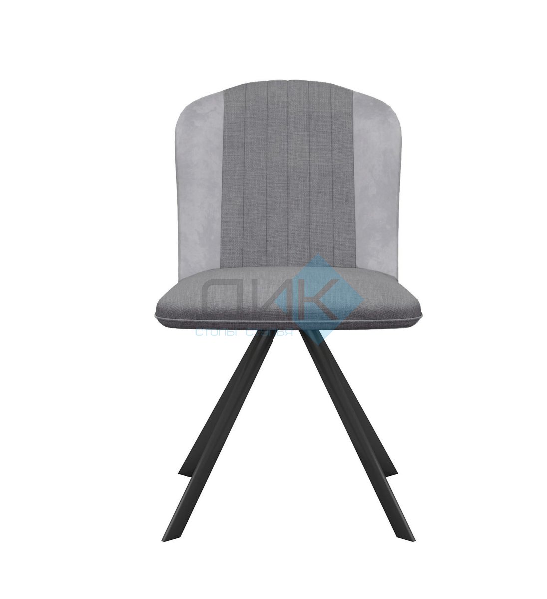 Стул DikLine 299 поворотный NS10 GREY/C50 светло-серый, ножки черные