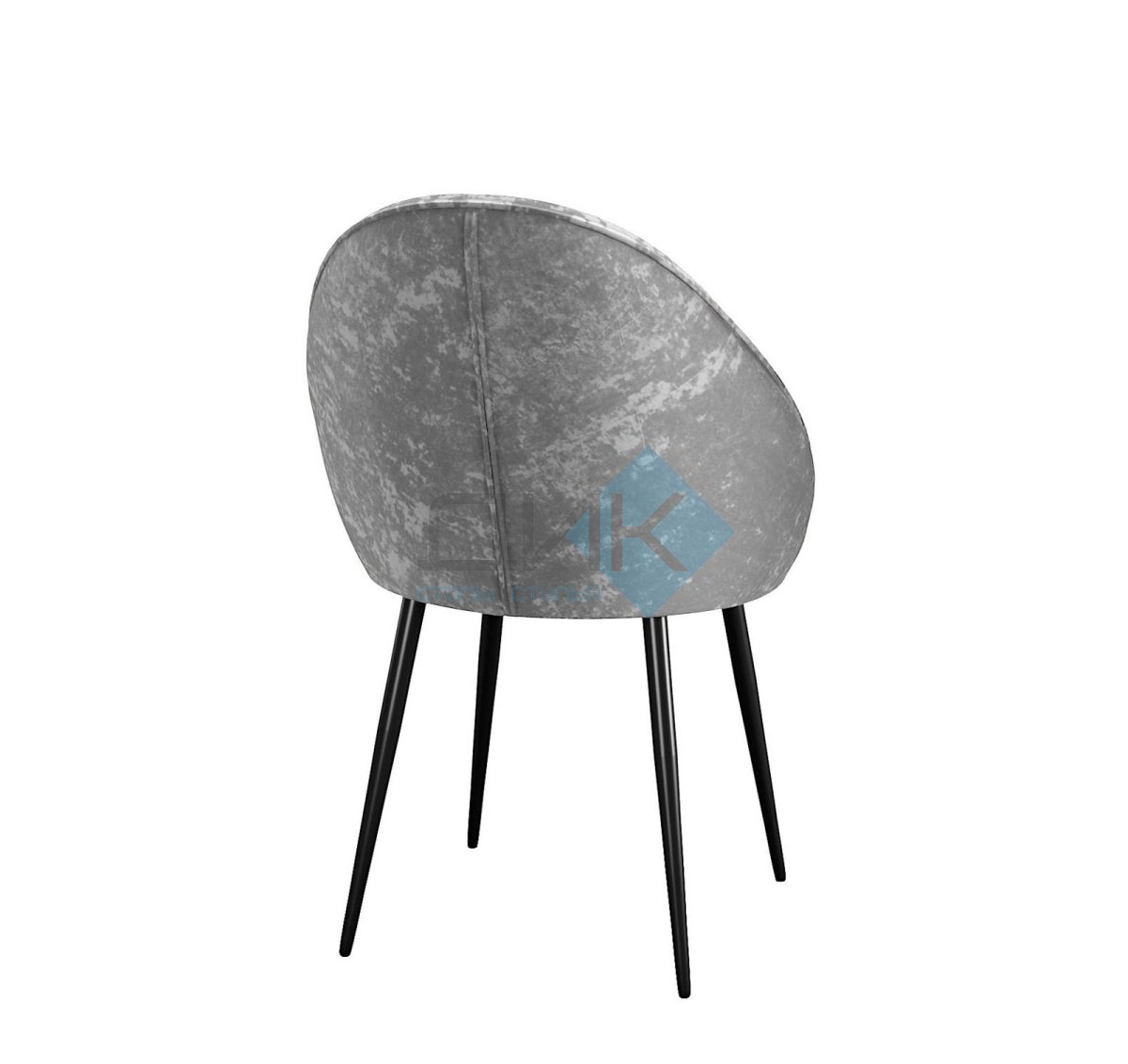 Стул DikLine 234 поворотный, M13 светло-серый, ножки черные