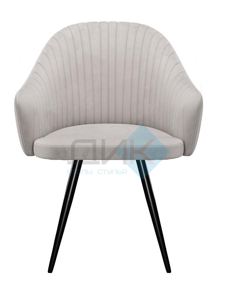 Стул DikLine 439 поворотный, C103 крем, ножки черные