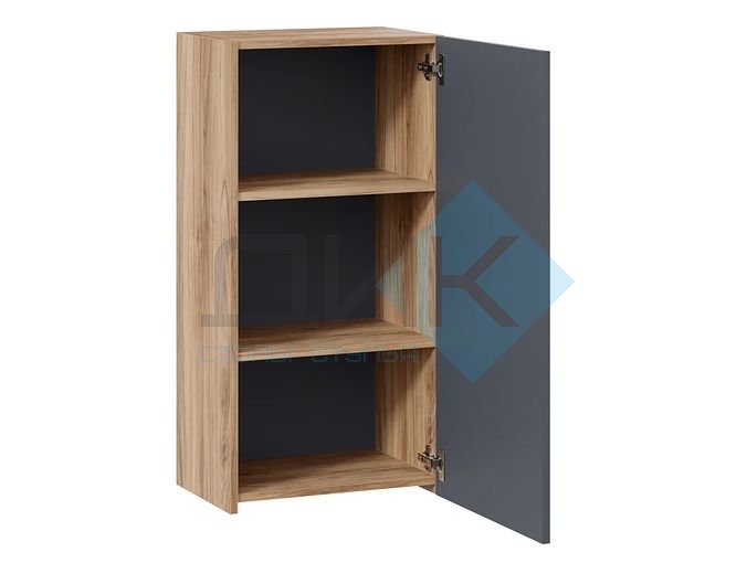 Порто шкаф навесной (393.03.27) (яблоня белуно, графит софт)