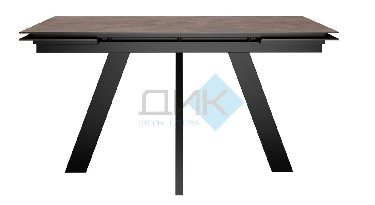 Стол DikLine DM140 Хромикс бронза/опоры черные