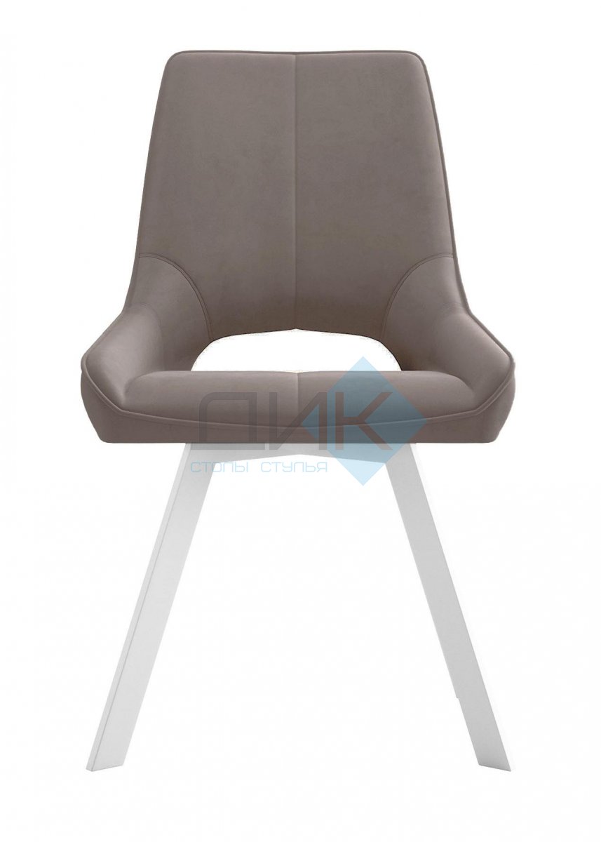 Стул DikLine 268 Z48 капучино, ножки белые