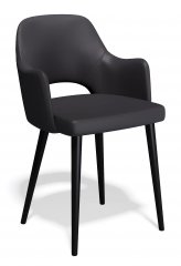 Стул Kenner 161 KD экокожа черный, ножки DikLine 220 черные