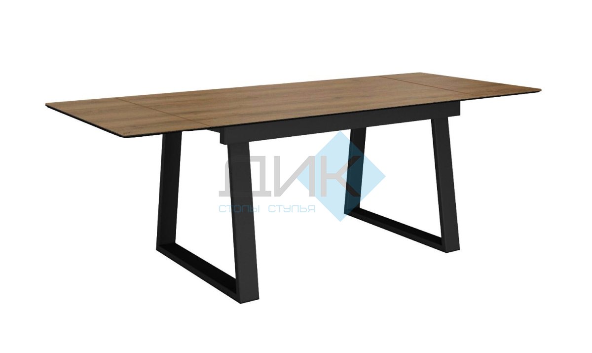 Стол DikLine DZ200 Дуб Галифакс/черный (2 уп.)