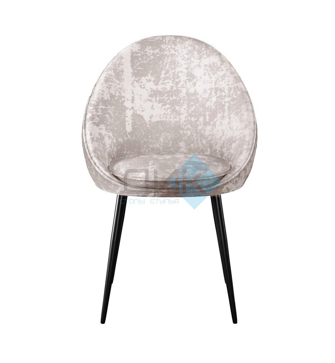 Стул DikLine 234 поворотный, M02 бежевый, ножки черные