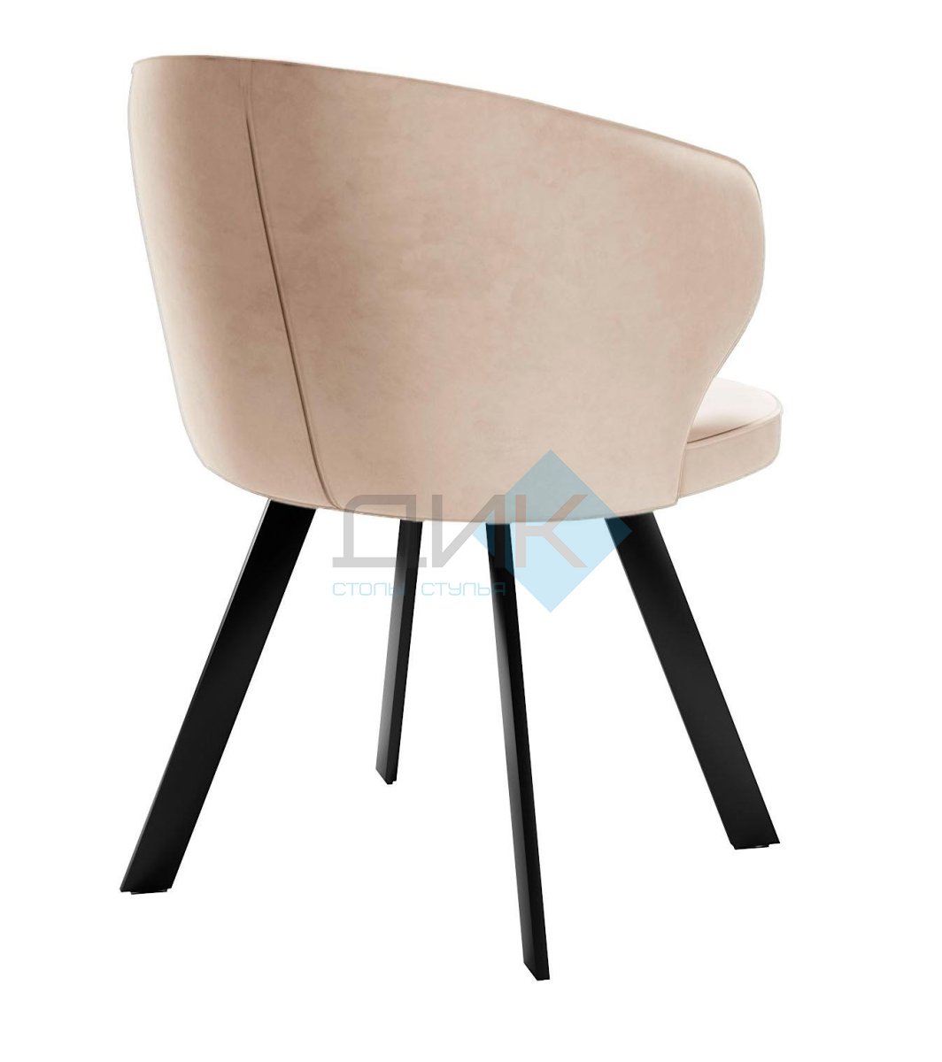 Стул DikLine 249 поворотный, B03 BEIGE, ножки черные