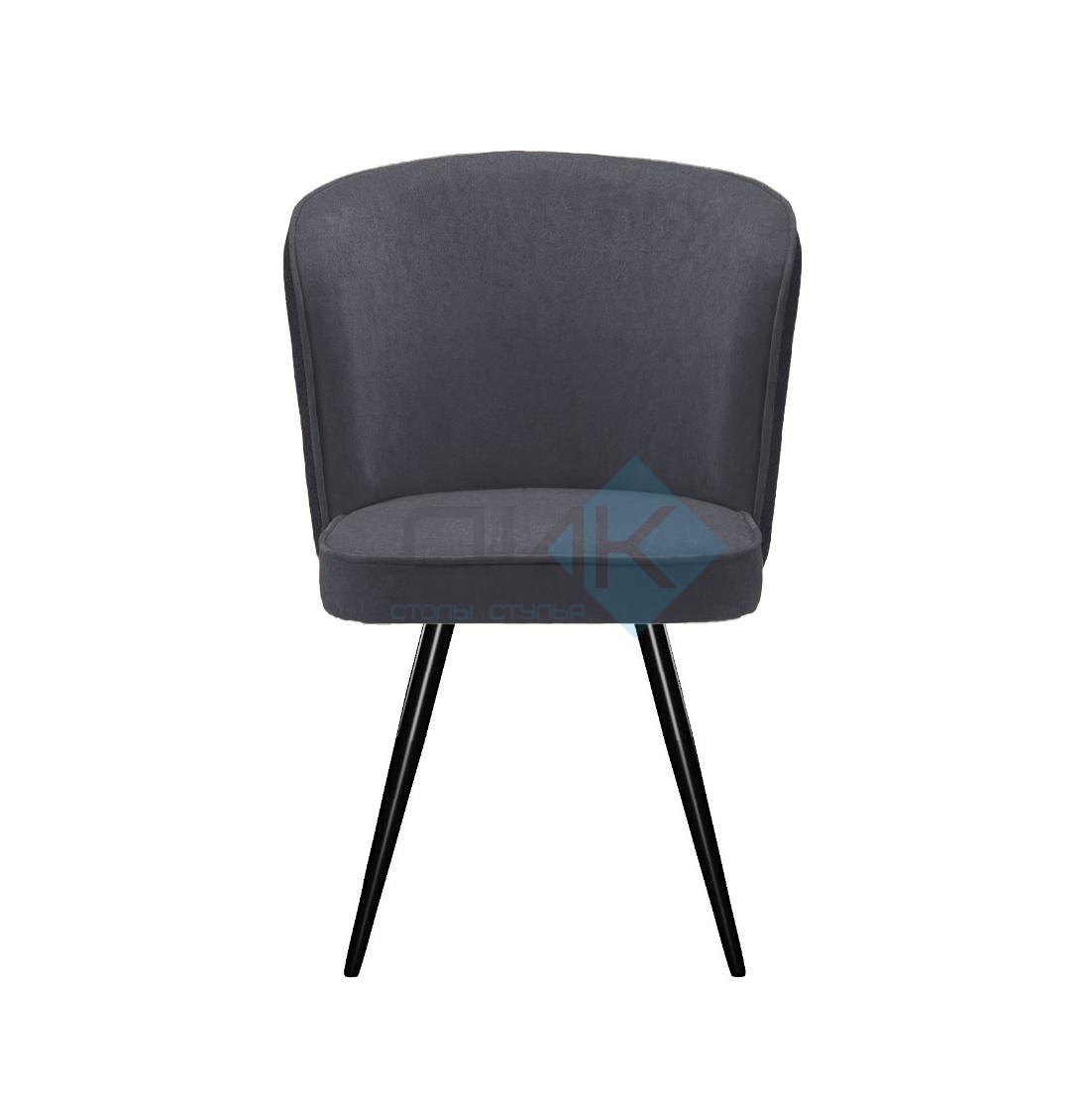 Стул DikLine 348 поворотный P15/L15 серый, ножки черные