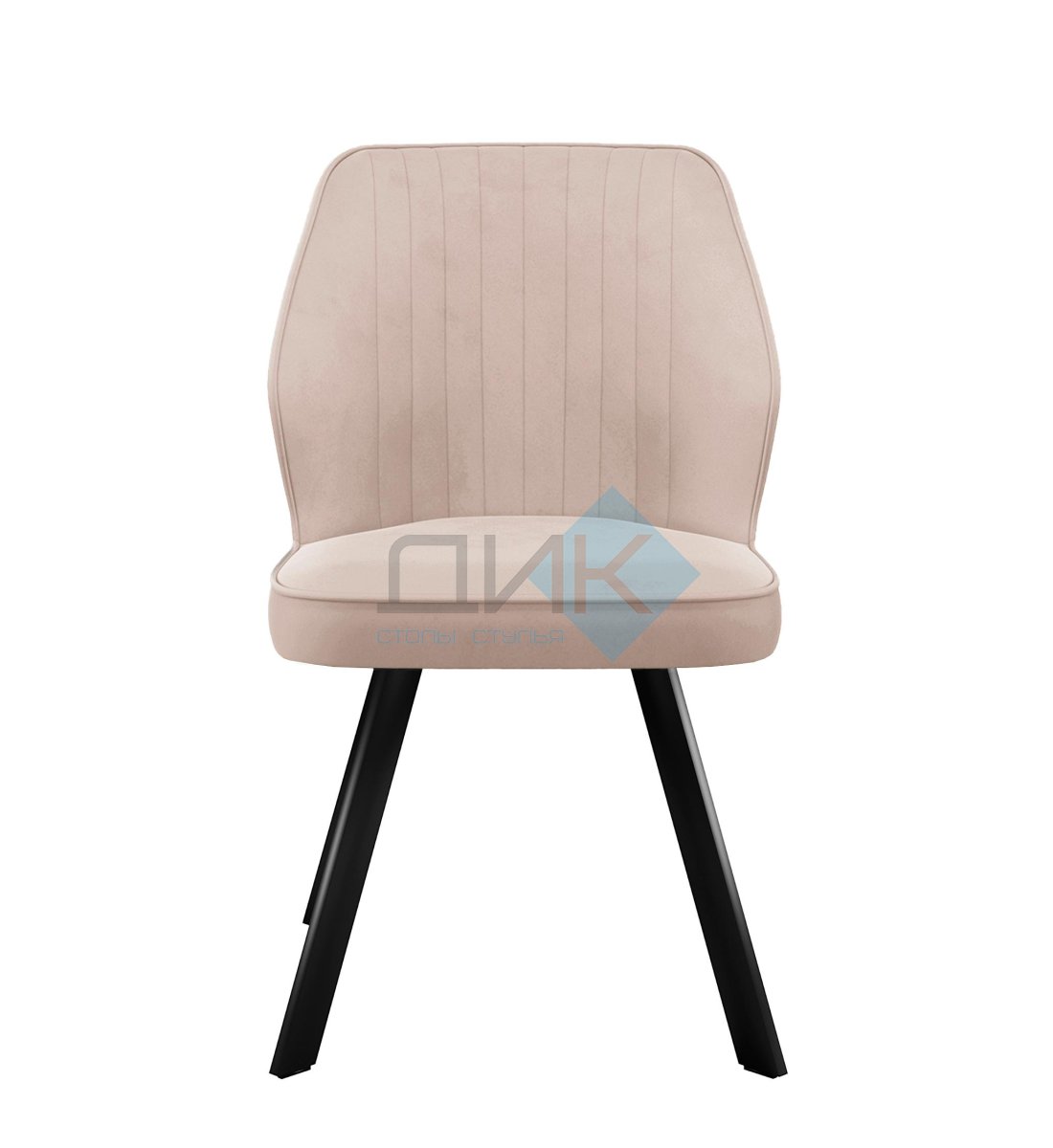 Стул DikLine 232 поворотный B03 BEIGE, ножки черные