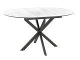 Стол обеденный BERGAMO, Жемчужный Перито/Черный