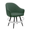 Стул DikLine 439М поворотный, T14 зеленый, ножки черные