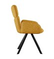Стул DikLine 501 поворотный NS Gold горчица, ножки черные