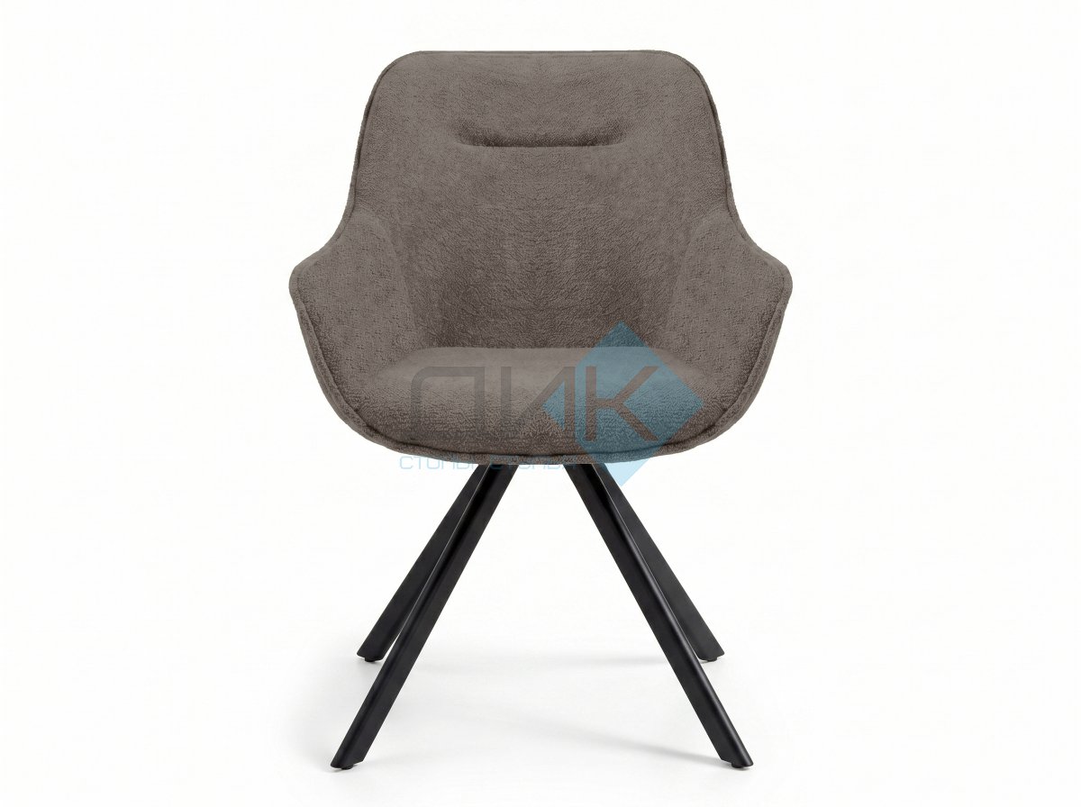 Стул DikLine 254 поворотный, BL05 капучино, ножки черные