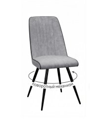 Стул DikLine 324 поворотный B22 GREY, ножки черные