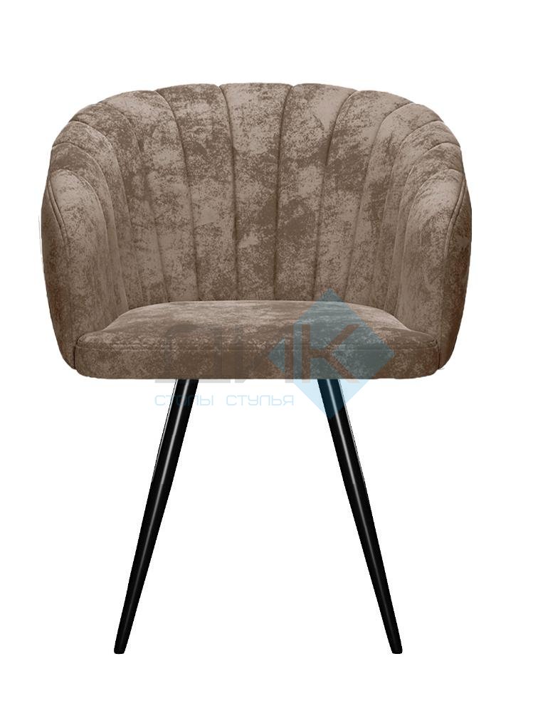 Стул DikLine 442 поворотный, M05 шоколад, ножки черные