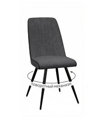 Стул DikLine 324 поворотный B28 ANTRACITE, ножки черные