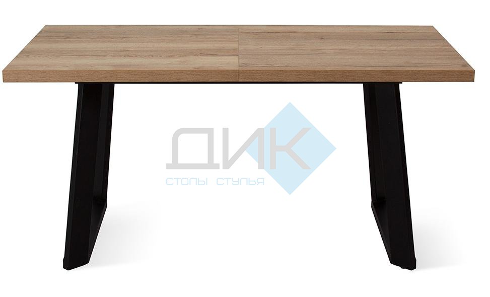 Стол DikLine ZL140 дуб галифакс / черный/опоры черные