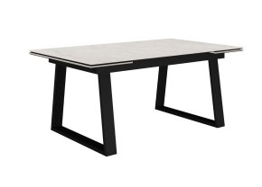 Стол DikLine DZ200 хромикс белый/черный (2 уп.)