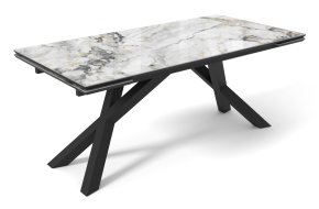 Стол DikLine SKD160 Керамика FNZW 162806176 ARCTIK OCEAN/подстолье черное/опоры черные (2 уп.),