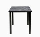 Стол DikLine DKT90 Керамика серый глянец (italian middle grey)/подстолье черное/опоры черные