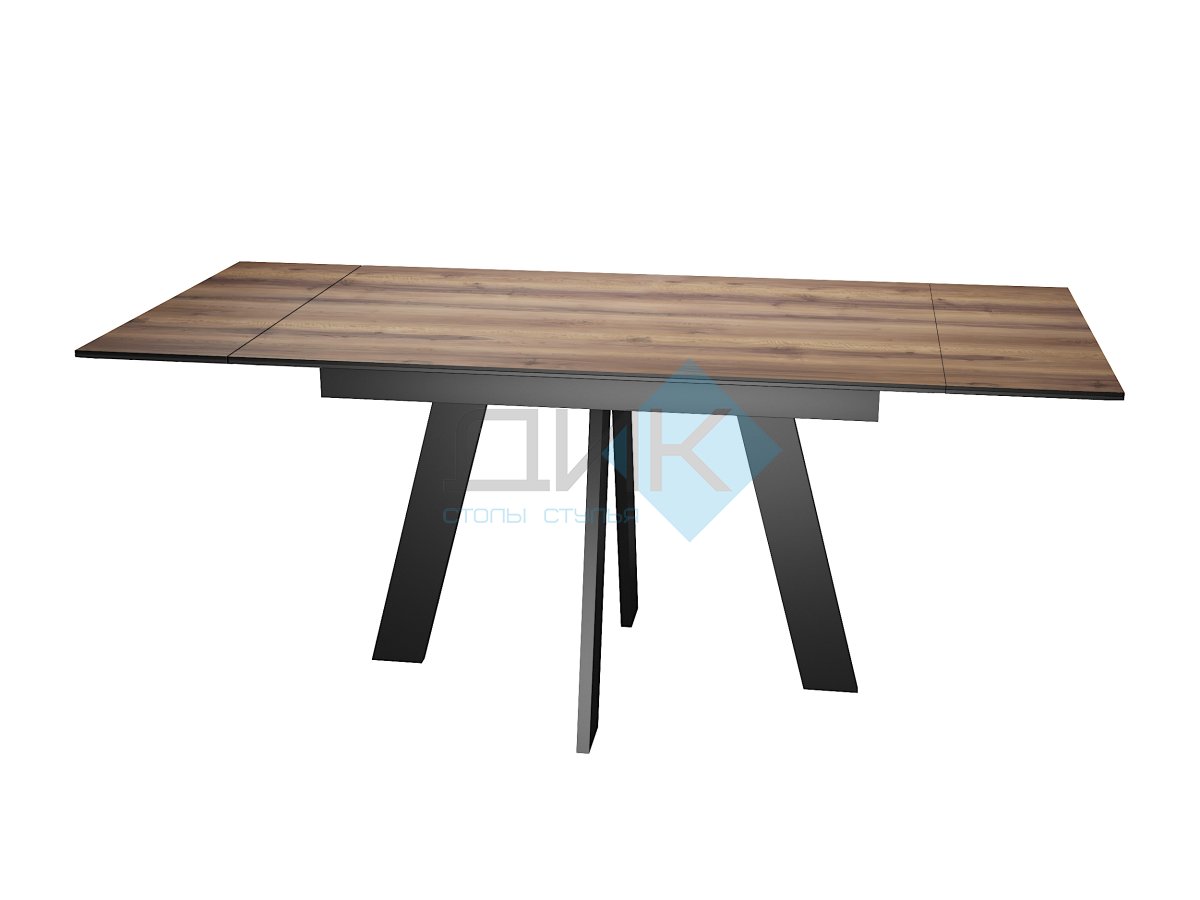 Стол обеденный WINGS Дуб делано/Черный, Черный