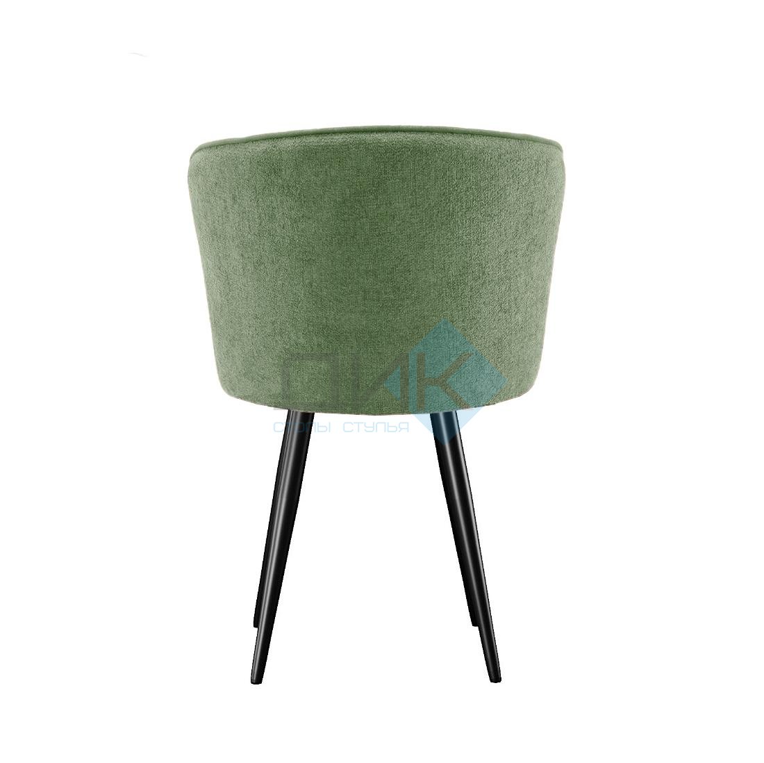 Стул DikLine 348 поворотный P10/L08 зеленый, ножки черные