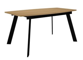 Стол DikLine XL160 Дуб Каселла натуральный, опоры черные