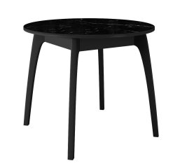 Стол DikLine MK46 Керамика Черный мрамор/подстолье черное/опоры черные