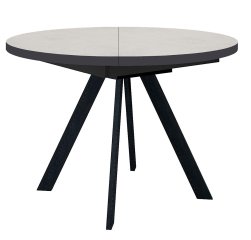 Стол DikLine RD100 Хромикс белый/опоры черные