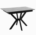 Стол DikLine DI100 Мрамор Кандела cветло-серый/опоры черные (2уп.)