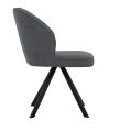 Стул DikLine 233 поворотный NS13 GRAPHITE, ножки черные