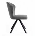 Стул DikLine 238 поворотный BL13 серый, ножки черные