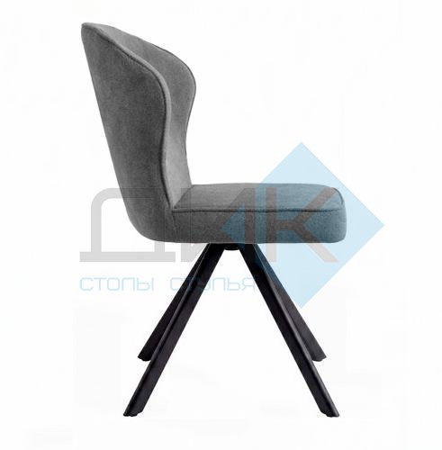 Стул DikLine 238 поворотный BL13 серый, ножки черные