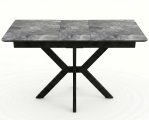 Стол DikLine DKI100 Керамика серый глянец (italian middle grey)/подстолье черное/опоры черные (2уп.)