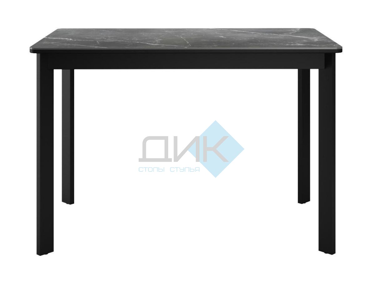 Стол DikLine LK110 Керамика Черный мрамор/подстолье черное/опоры черные