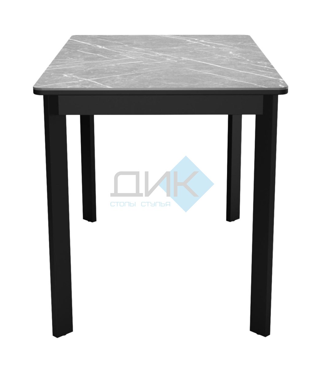 Стол DikLine LK110 Керамика Серый мрамор/подстолье черное/опоры черные