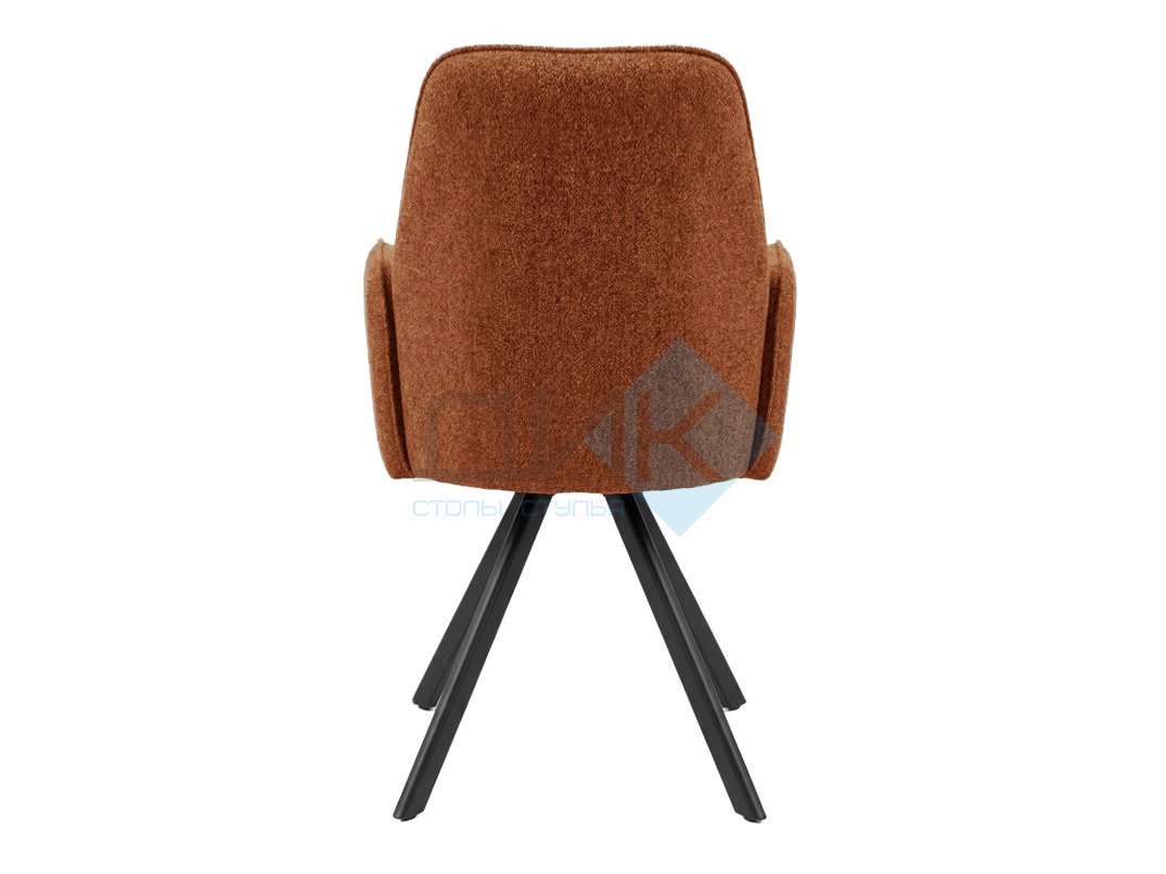 Стул DikLine 293 поворотный BL07 терракотовый, ножки черные