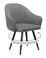 Стул DikLine 439 поворотный, C56 серый, ножки черные