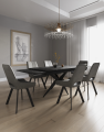 Обеденная зона: Стол DikLine KW160 + стулья Dikline 268 (6 шт)