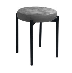 Табурет M DikLine, M14 серый, ножки черные