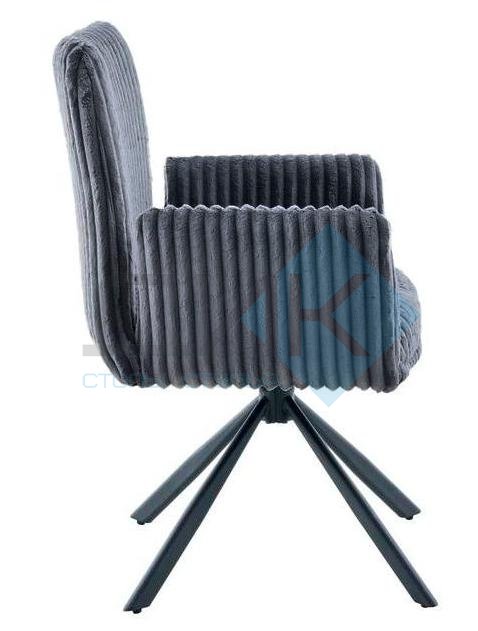 Стул DikLine 6827 т.к Серая Velo 13, опоры черные