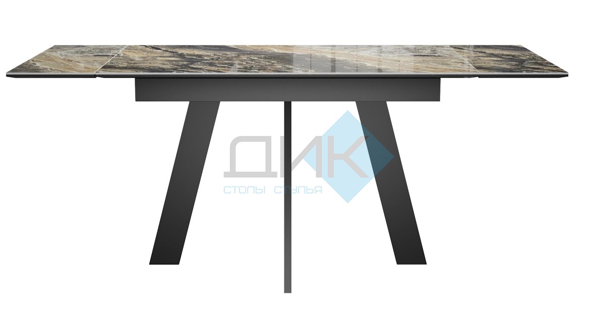 Стол DikLine SKM120 Керамика Amadeus/подстолье черное/опоры черные