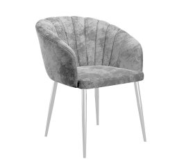 Стул DikLine 441 M13 светло-серый, ножки белые