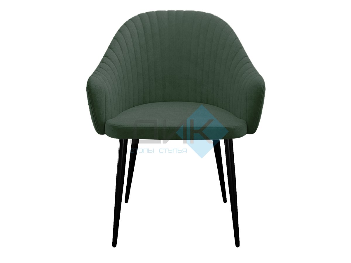 Стул DikLine 440 TW14 зеленый, ножки черные