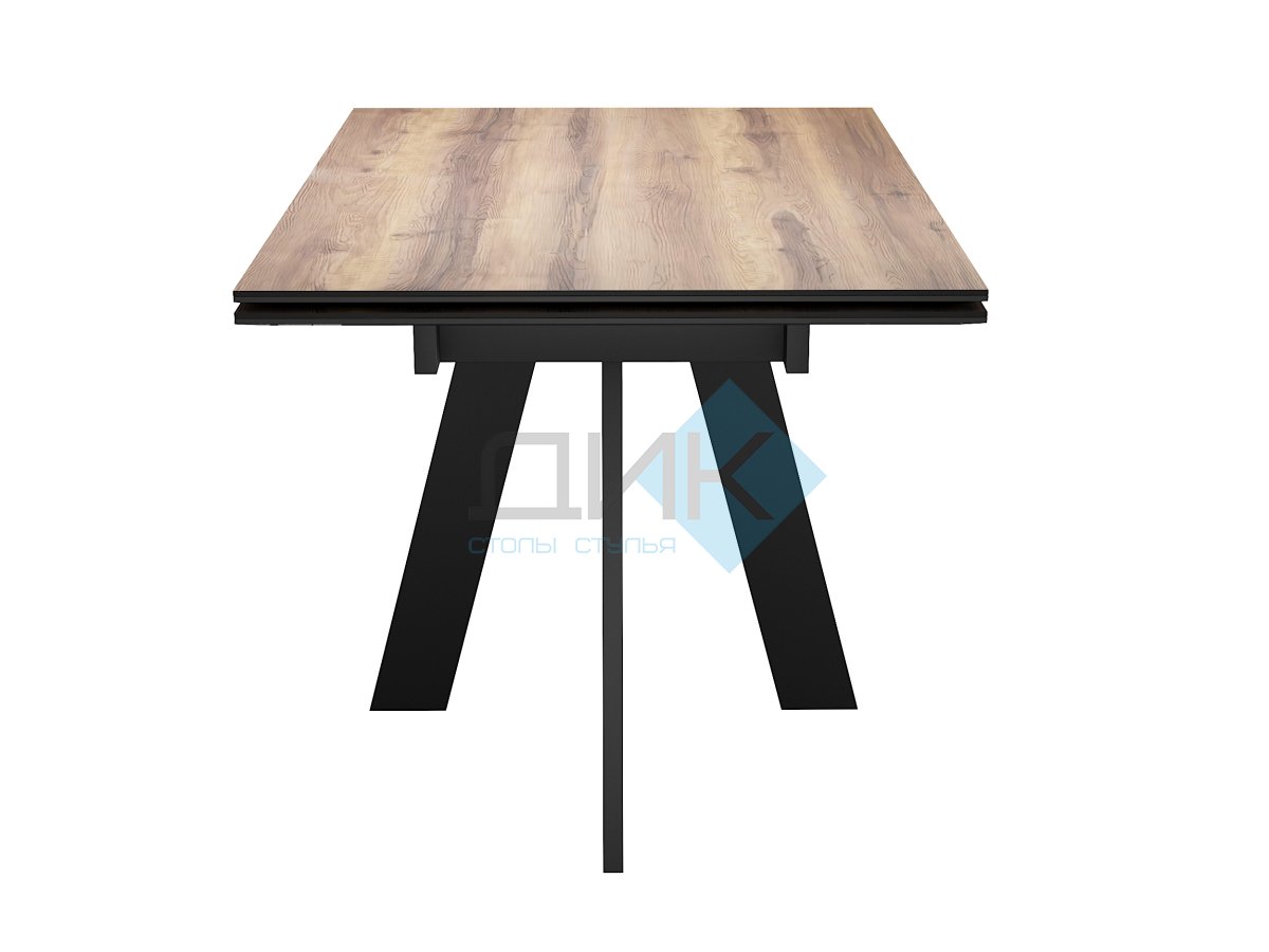 Стол обеденный WINGS Дуб делано/Черный, Черный