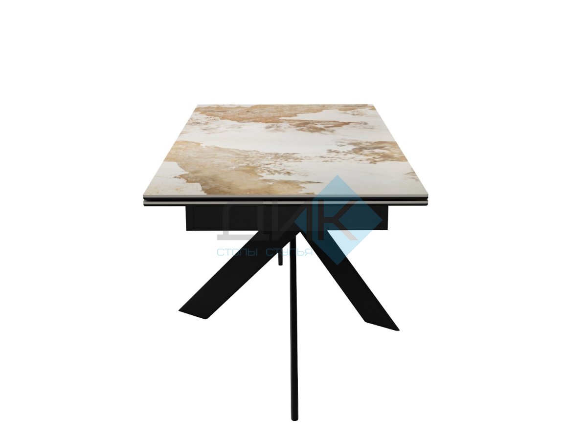 Стол DikLine EKX180, Керамика PANDORA глянец, опоры черные