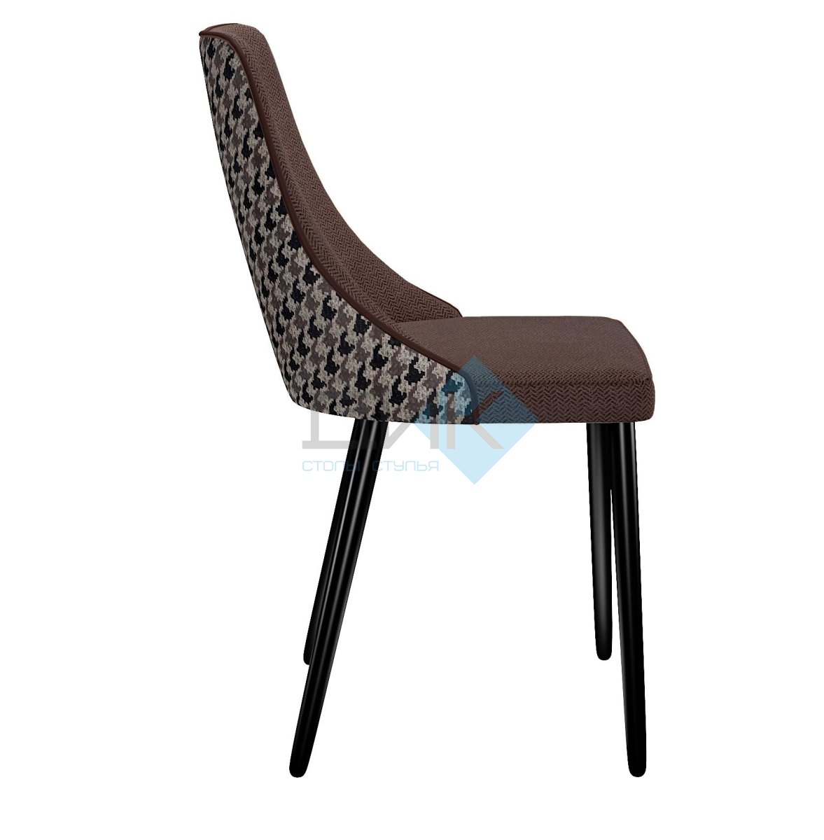 Стул DikLine 286 SB3/A2 шоколад, ножки черные