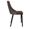 Стул DikLine 286 SB3/A2 шоколад, ножки черные