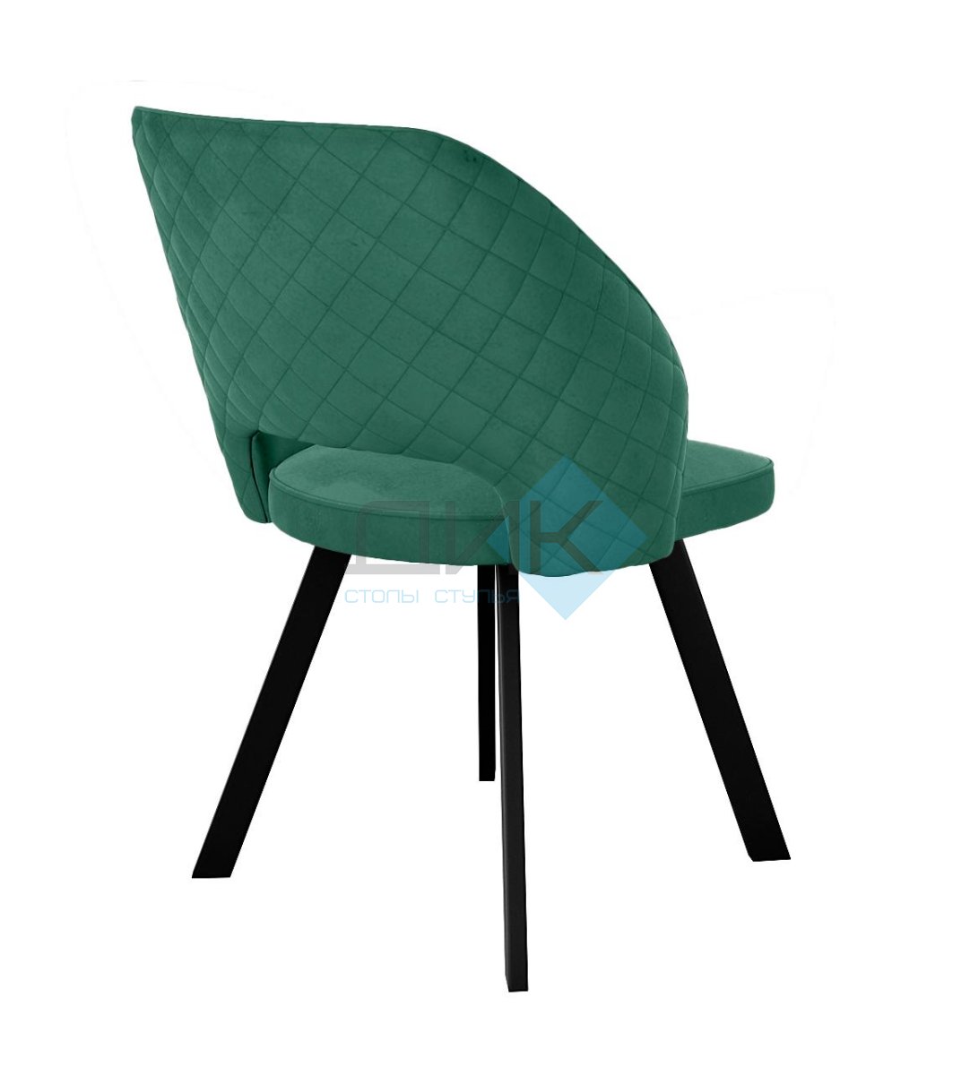 Стул DikLine 274 поворотный Z39 авокадо, ножки черные