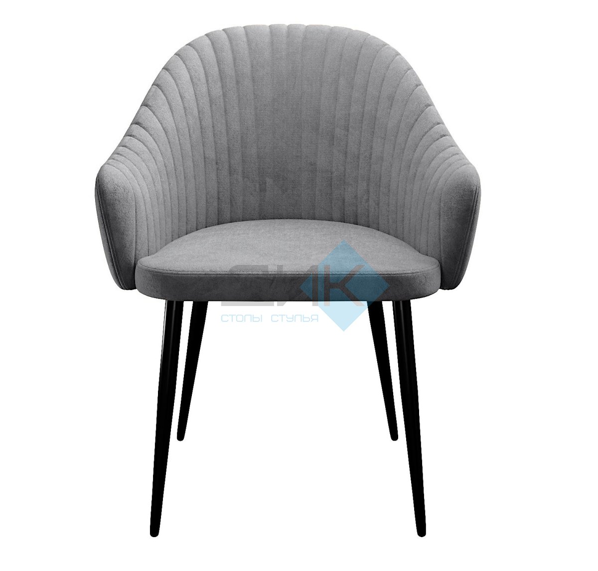 Стул DikLine 440 TW09 светло-серый, ножки черные