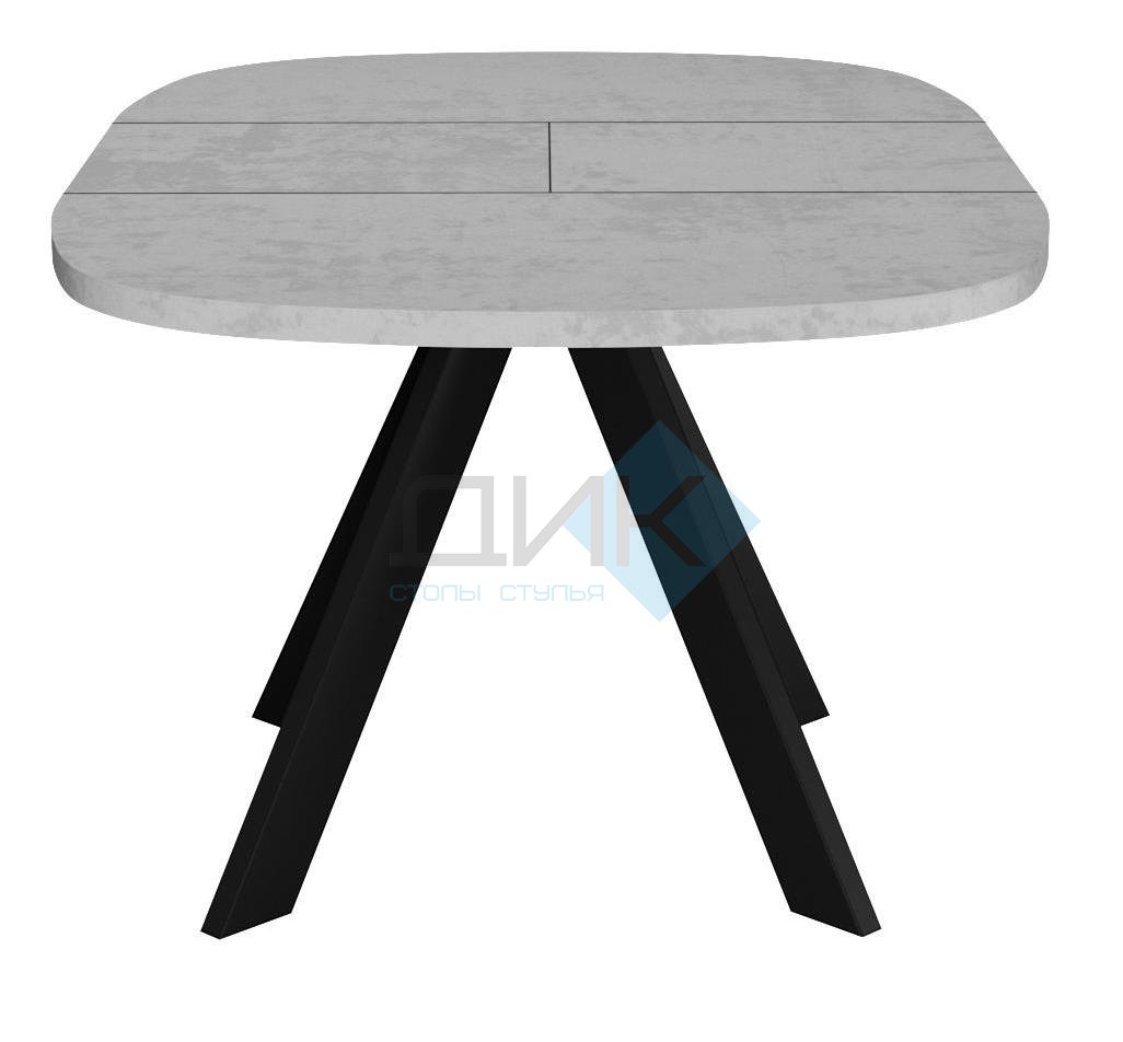 Стол DikLine B110 Бетон/опоры черные